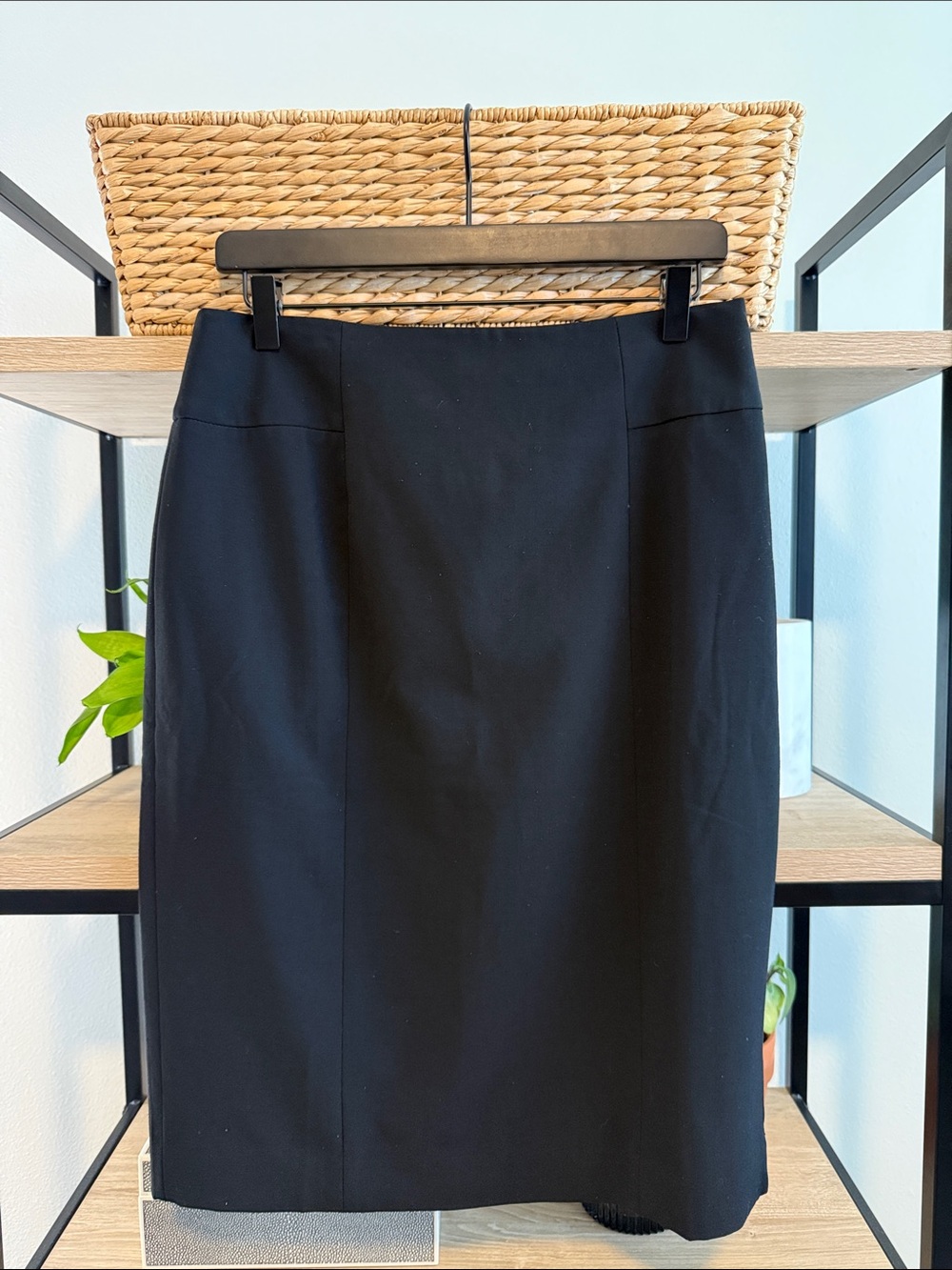White House Black Market Black Career Pencil Skirt, 10